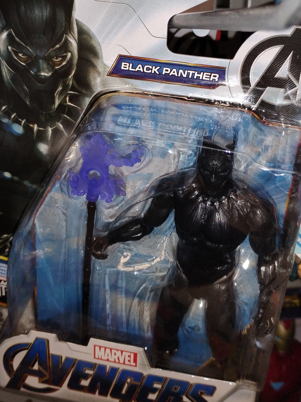 Marvel Black Panther Action Figure with Purple Energy Accessory